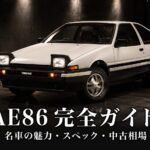 AE86 スプリンタートレノとは｜頭文字Dの名車ハチロクの魅力・スペックと中古相場・GT7での乗り方