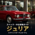 アルファロメオ ジュリア スプリントGT ヴェローチェ(105.36)とは|ジウジアーロが手がけたイタリアンクーペの名車のスペックと中古相場・GT7での乗り方