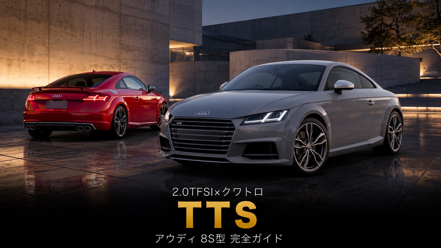 Audi TTS Coupe(FVCJXF)'14とは|2.0L直4ターボ×クワトロで武装した第3世代TTのスペックと中古相場・GT7での乗り方