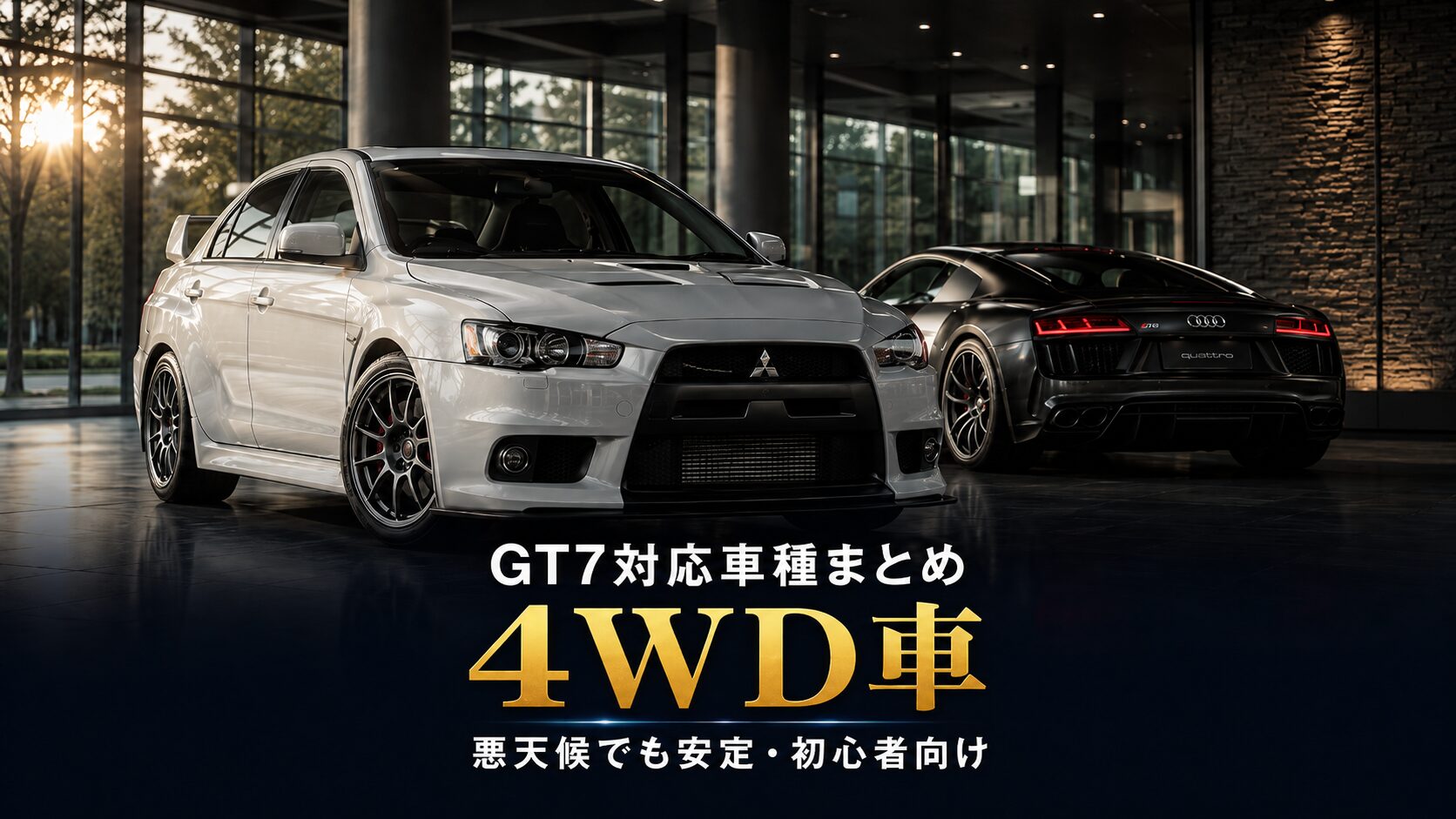 GT7の4WD車まとめ|悪天候でも安定、初心者にも走りやすい駆動方式