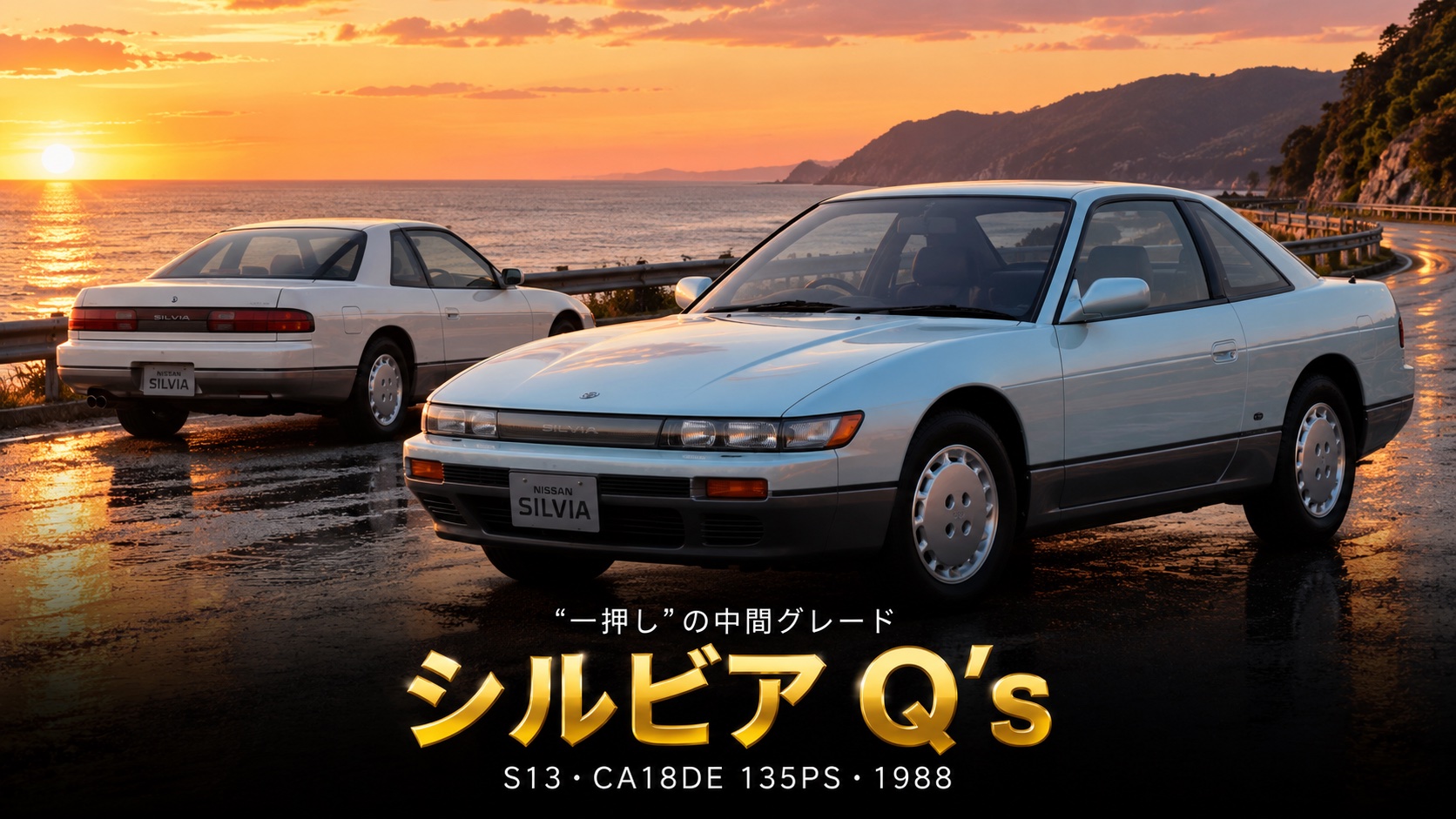 日産シルビア Q's(S13)とは|“一押し”グレードの魅力とスペック・中古相場・GT7での乗り方