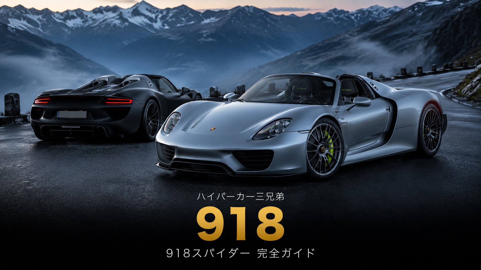 PORSCHE 918 スパイダーとは｜「ハイパーカー三兄弟」のハイブリッド4WD・スペックと中古相場・GT7での乗り方