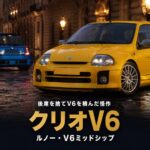 ルノー クリオV6（ルーテシアV6）とは｜後部座席を捨ててV6を積んだ"常識外れのホットハッチ"のスペックと中古相場・GT7での乗り方