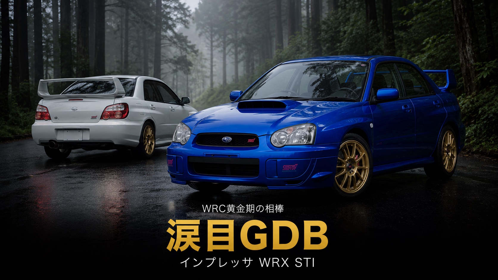 スバル インプレッサ WRX STI(GDB・涙目)とは|WRC黄金期・ソルベルグの相棒・EJ20伝説のスペックと中古相場・GT7での乗り方