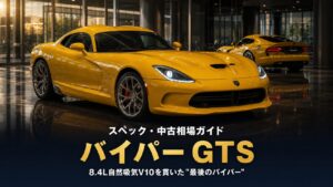 DODGE Viper GTS '13とは｜8.4L自然吸気V10を貫いた『最後のバイパー』のスペックと中古相場・GT7での乗り方