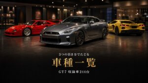 グランツーリスモ7（GT7）の車種一覧｜収録244台をメーカー・駆動方式・エンジンの3つから引ける