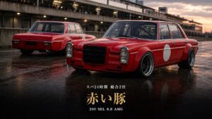 メルセデス・ベンツ 300 SEL 6.8 AMG（赤い豚）とは｜AMGの名を世界に知らせた1971年スパ24時間・スペックとGT7での乗り方