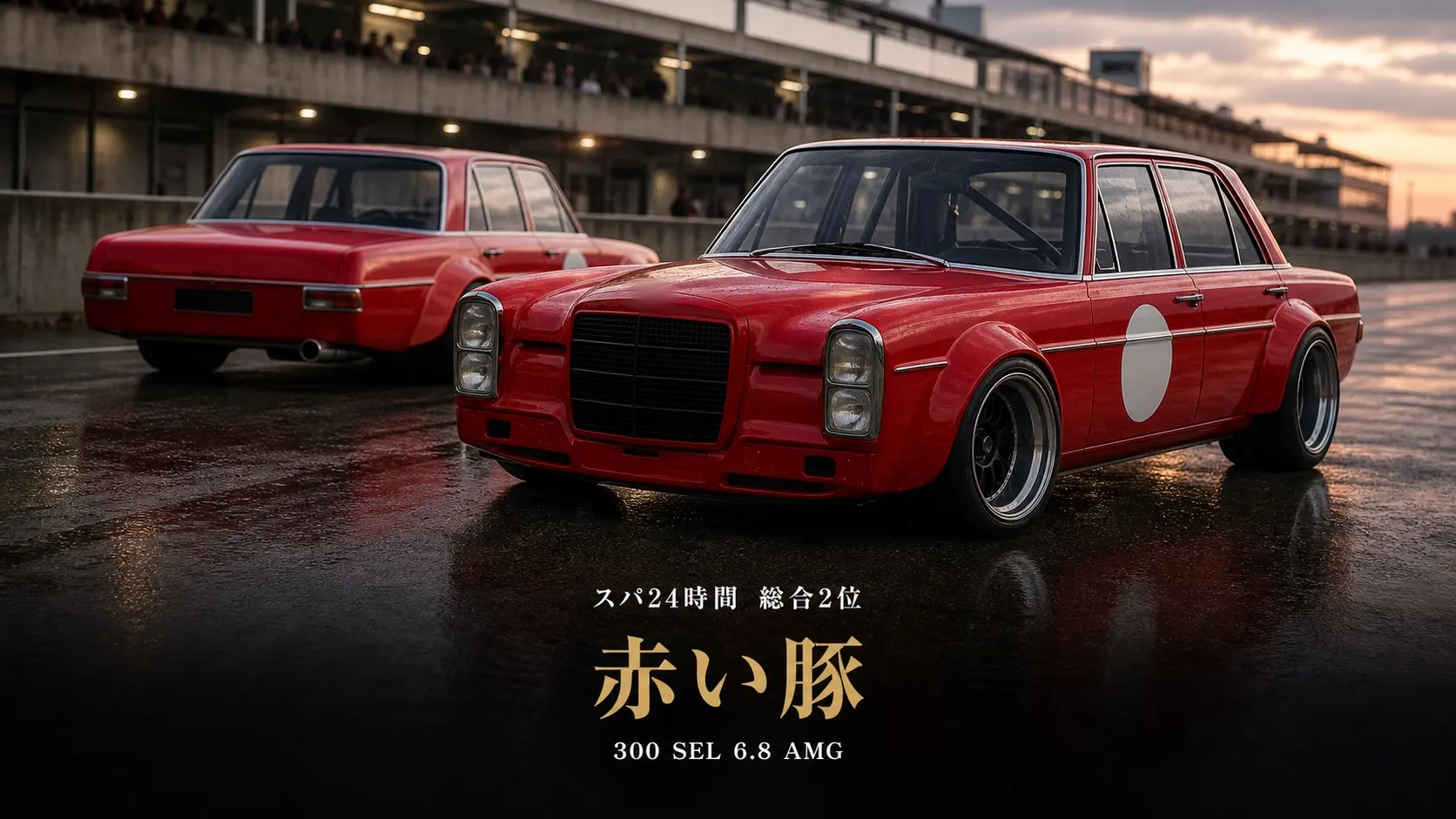 ベンツ純正 1/43 AMG 300 SEL 6.8 1971 1500台限定 メルセデス・ベンツ 300 SEL 6.8 AMG（赤い豚）とは｜AMGの名を世界に