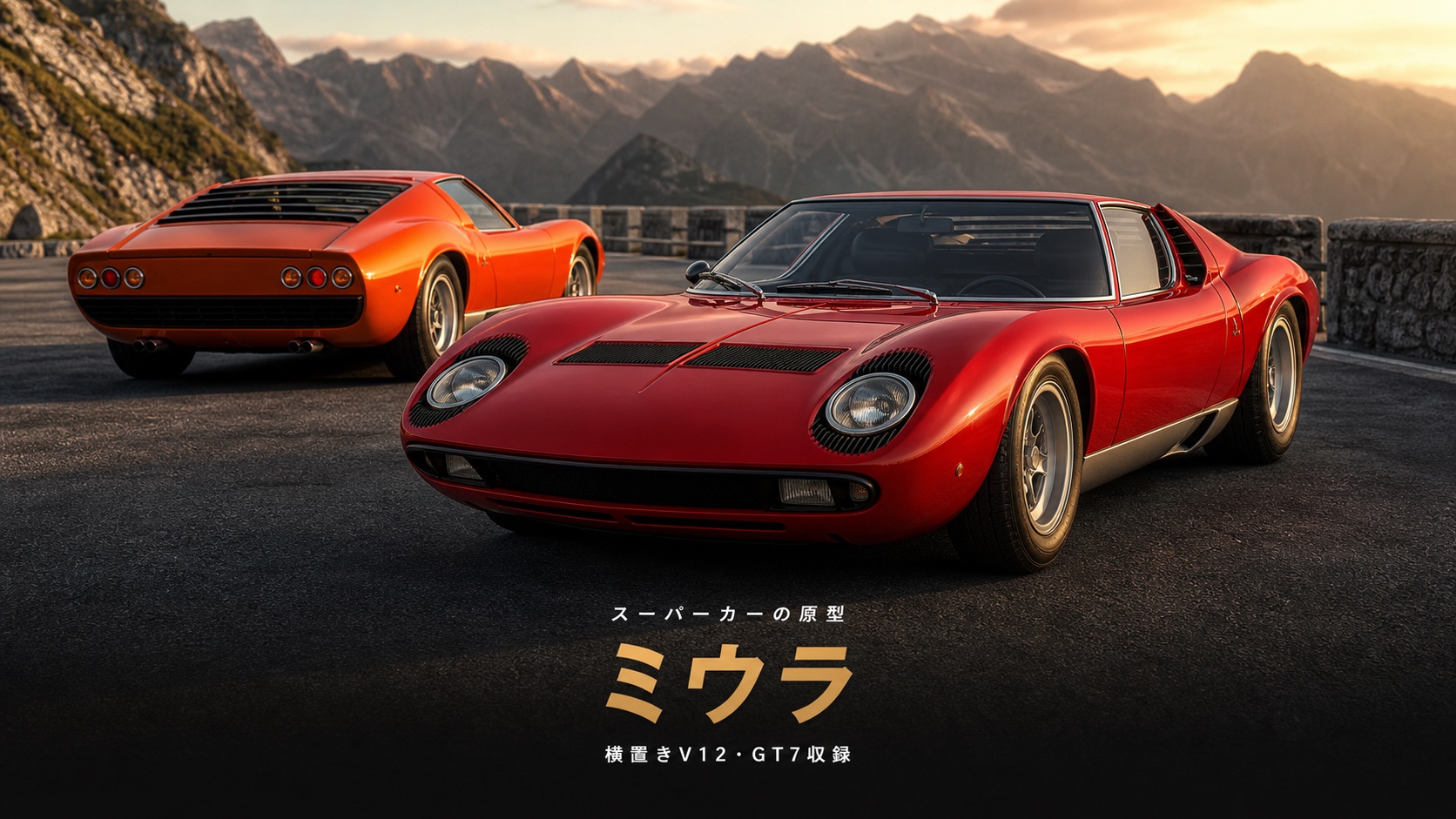 ランボルギーニ ミウラとは|横置きV12が生んだ最初のスーパーカー・スペックと中古相場・GT7収録は現存最古の個体