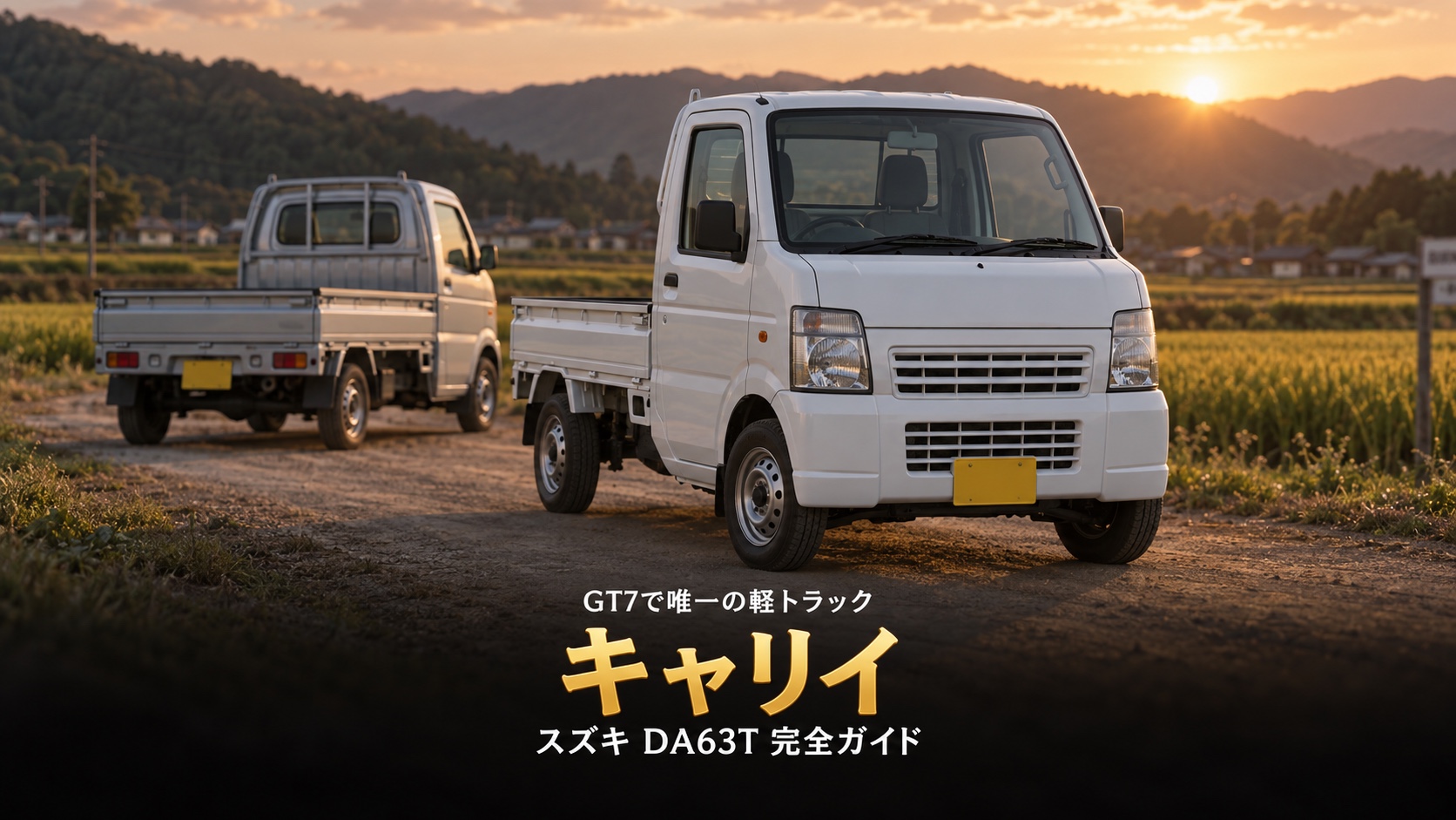 スズキ キャリイ KC(DA63T)とは|GT7で唯一の軽トラック・48PSと710kgの諸元、中古相場とGT7での乗り方