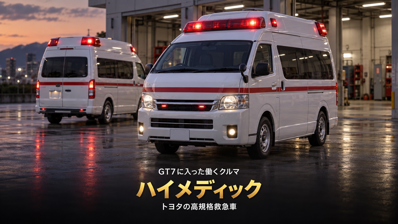 トヨタ ハイメディックとは｜救急車のベースは200系ハイエース・GT7ではGr.X 4WDで収録