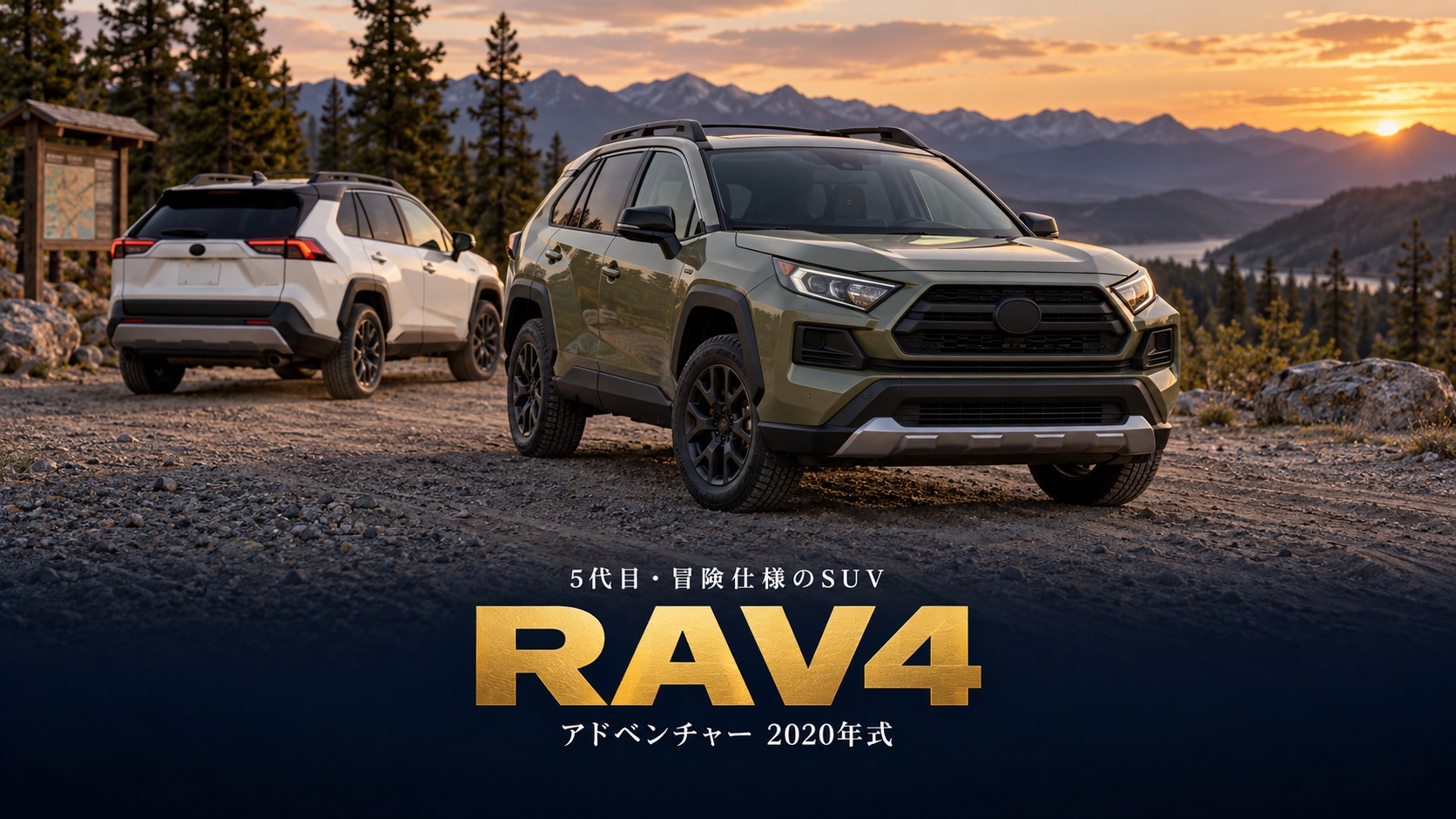 トヨタ RAV4 Adventure '20とは|171PSの2.0L直4とトルクベクタリングAWD、5代目の中古相場とGT7での乗り方