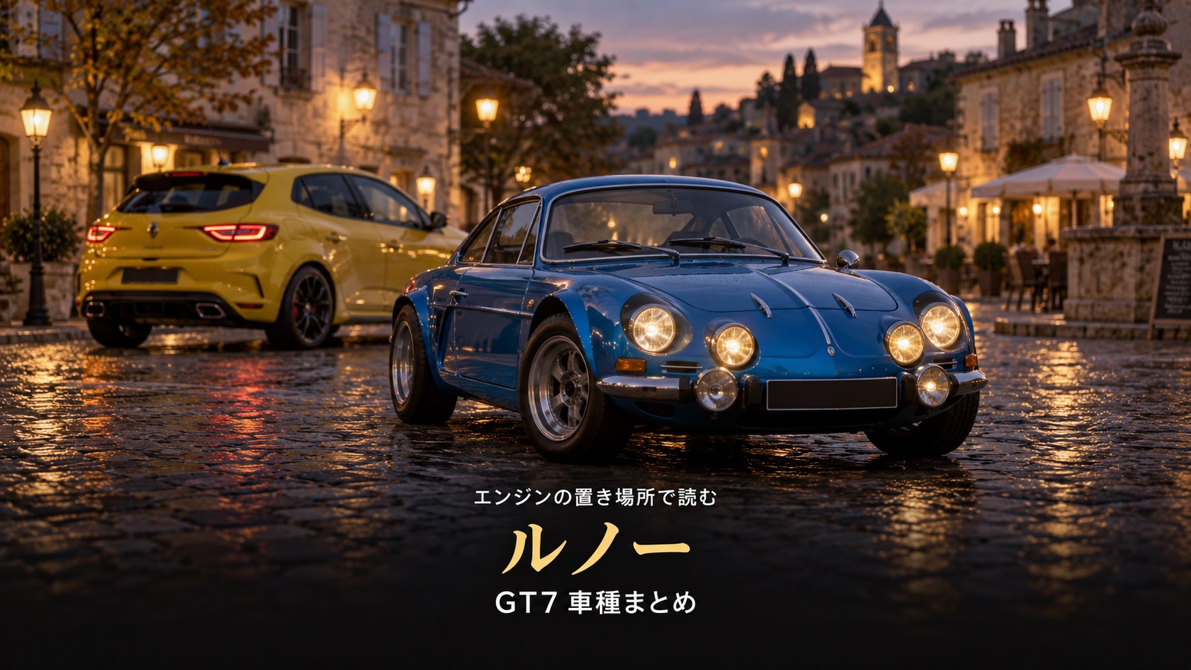 GT7のルノー車まとめ|FF8台・ミッドシップ3台・RR2台、アルピーヌA110の新旧まで読む市販13台