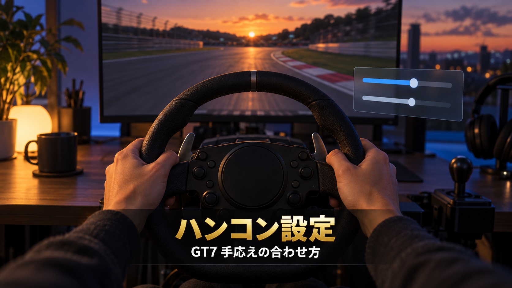 GT7のハンコン設定|フォースフィードバック最大トルクとセンターの感度の意味、G29・G923・T300RS・RS50別の合わせ方と重い・軽いの直し方【2026年】